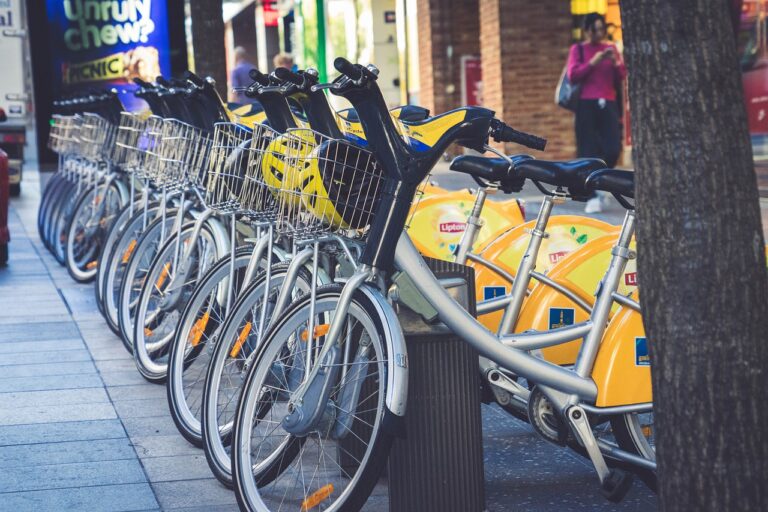 bike rental, street, city